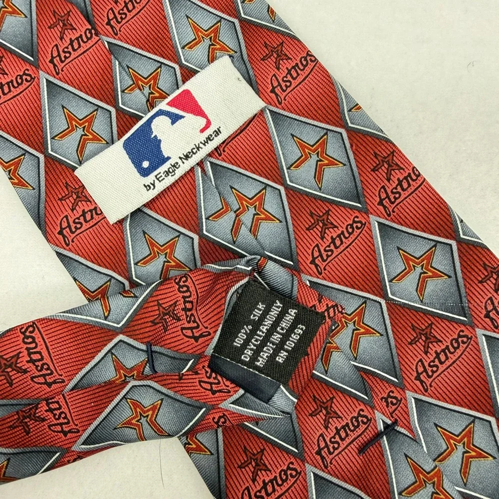 Houston Astros‎ MLB Baseball Team Silk Necktie Mens Eagle Neckwear